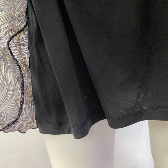 GUESS Gold Stripe Glitter Dress - Picture 6 of 10